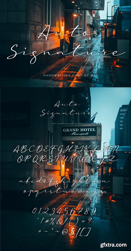 Auto Signature - Handwritten Font Auto Signature - Handwritten Font