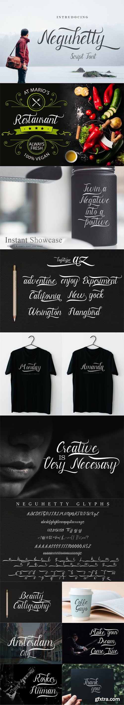 Neguhetty - Amazing Script Typeface Neguhetty - Amazing Script Typeface