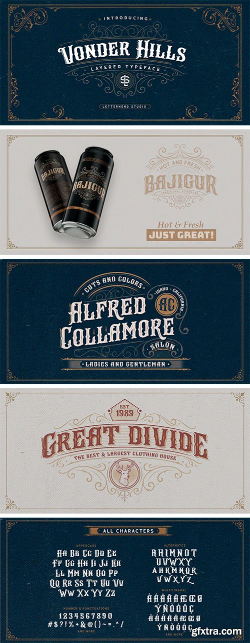 Vonder Hills Font Family Vonder Hills Font Family