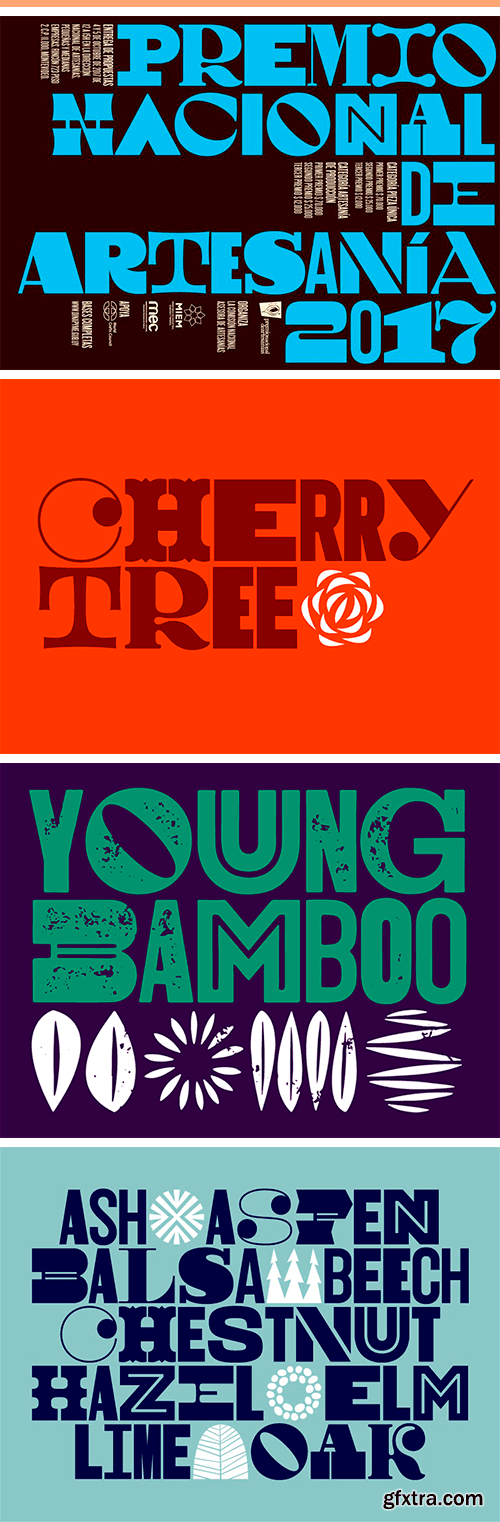 Woodkit Print Pro Font Family Woodkit Print Pro Font Family