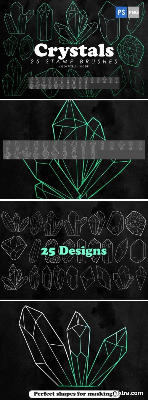 Crystals Photoshop Stamp Brushes 60196669