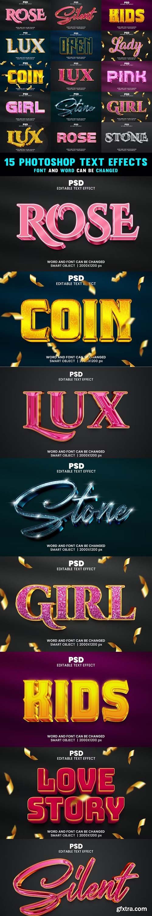 GraphicRiver - Luxury Golden Editable 3D Text Effect Style for Photoshop Pack V.22 43299124