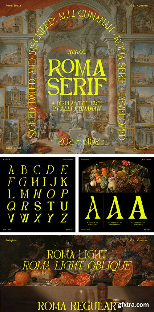 Roma Serif Typeface Roma Serif Typeface