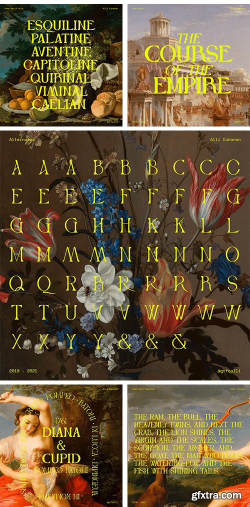 Roma Serif Typeface Roma Serif Typeface