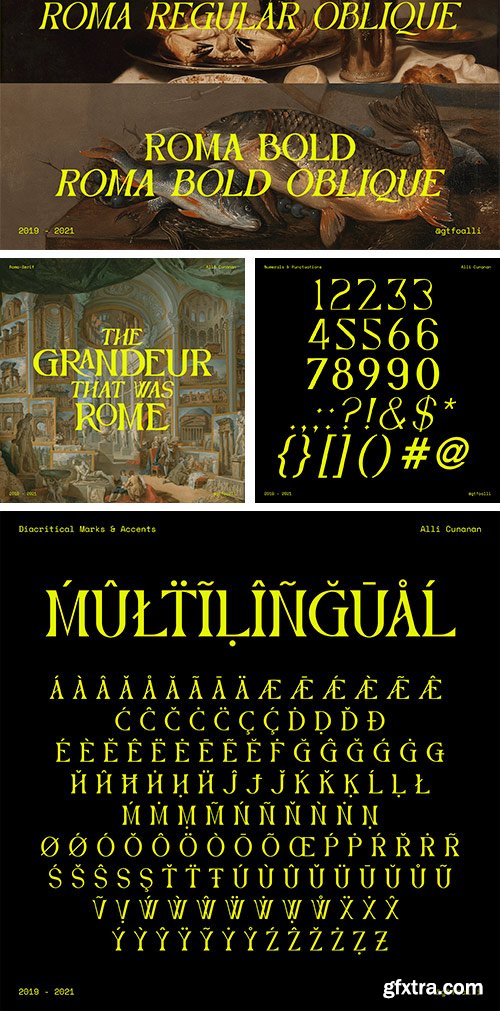 Roma Serif Typeface Roma Serif Typeface