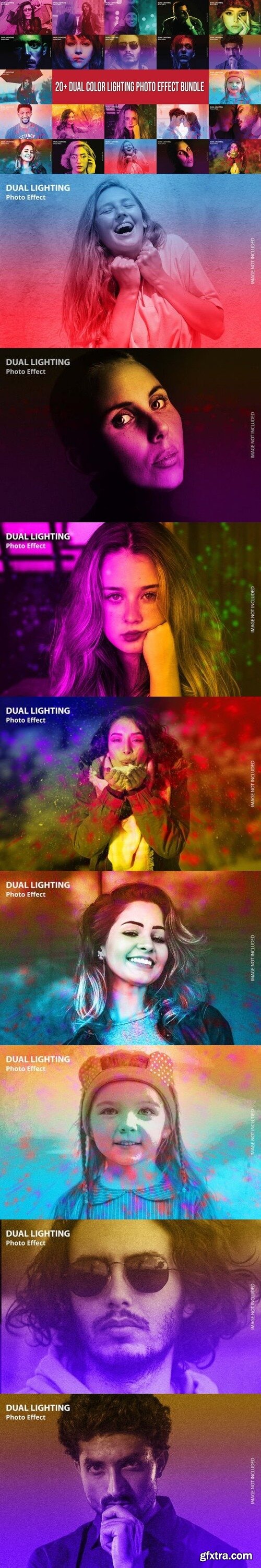 24 Dual Color Lighting Photo Effect