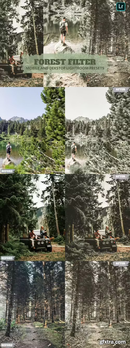 Forest Filter Lightroom Presets Dekstop and Mobile