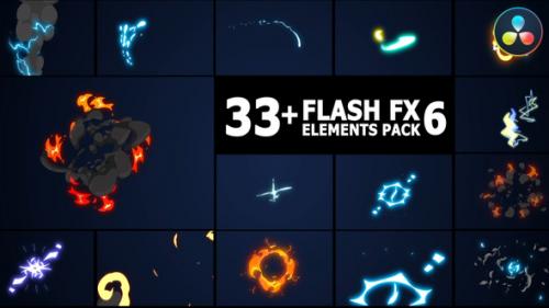 Videohive - Flash FX Elements Pack | DaVinci Resolve - 43396106 - 43396106