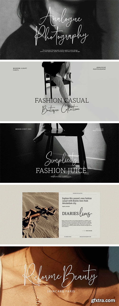 Analogue Photography Font Analogue Photography Font