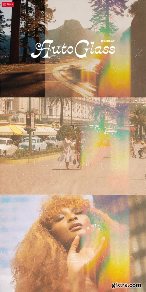 Retro Auto Glass Photo Effect Retro Auto Glass Photo Effect