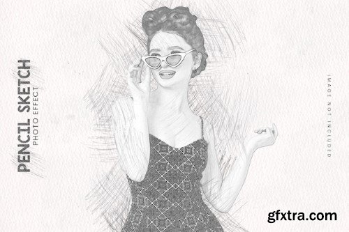 Pencil sketch photo effect