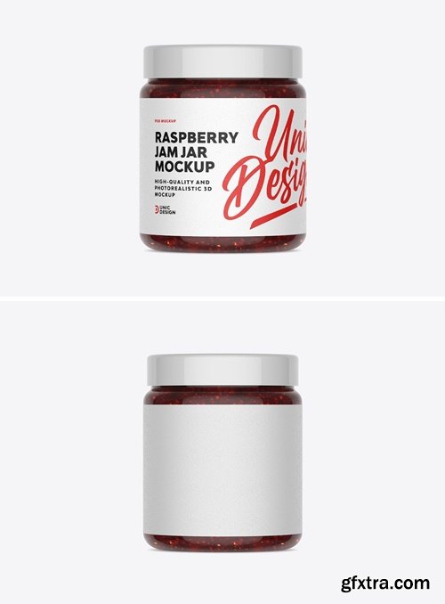 Raspberry Jam Jar Mockup A9383BH
