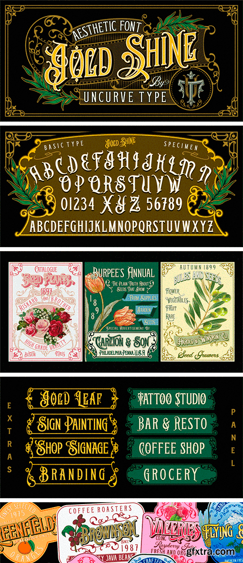 Goldshine Font Family Goldshine Font Family