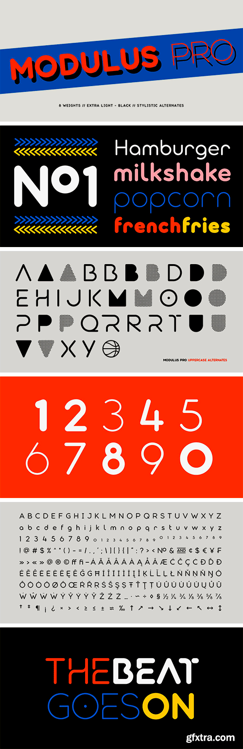 Modulus Pro Font Family Modulus Pro Font Family