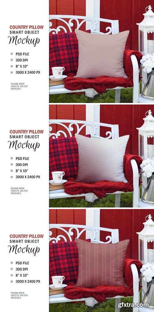 Rustic Country Square Mockup Pillow C4VG3C5
