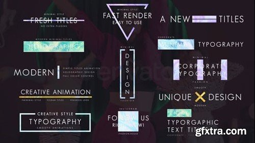 Videohive Holographic Materials Pack 43482745