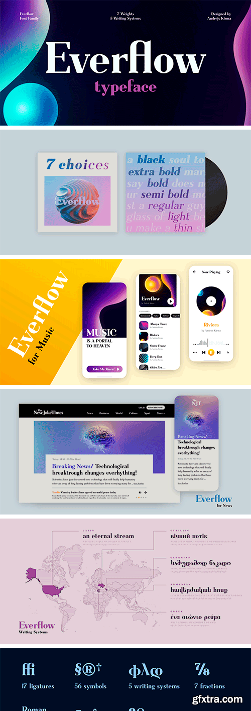 Everflow Font Family Everflow Font Family