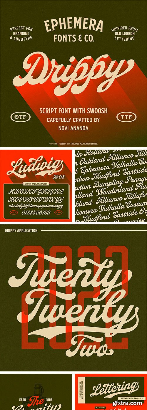 EFCO NS Drippy Typeface EFCO NS Drippy Typeface