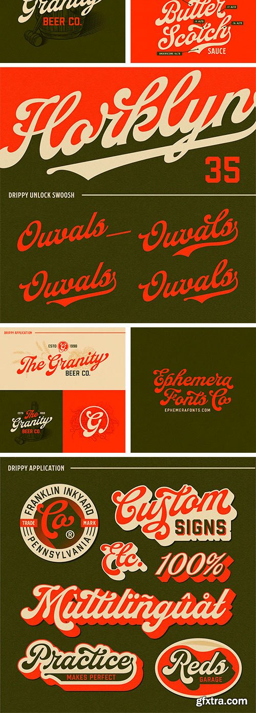 EFCO NS Drippy Typeface EFCO NS Drippy Typeface