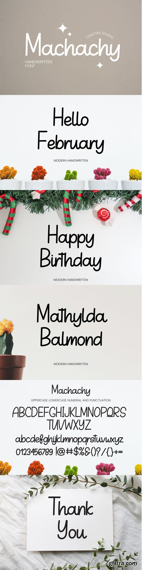 Machachy - Modern Handwritten Font Machachy - Modern Handwritten Font