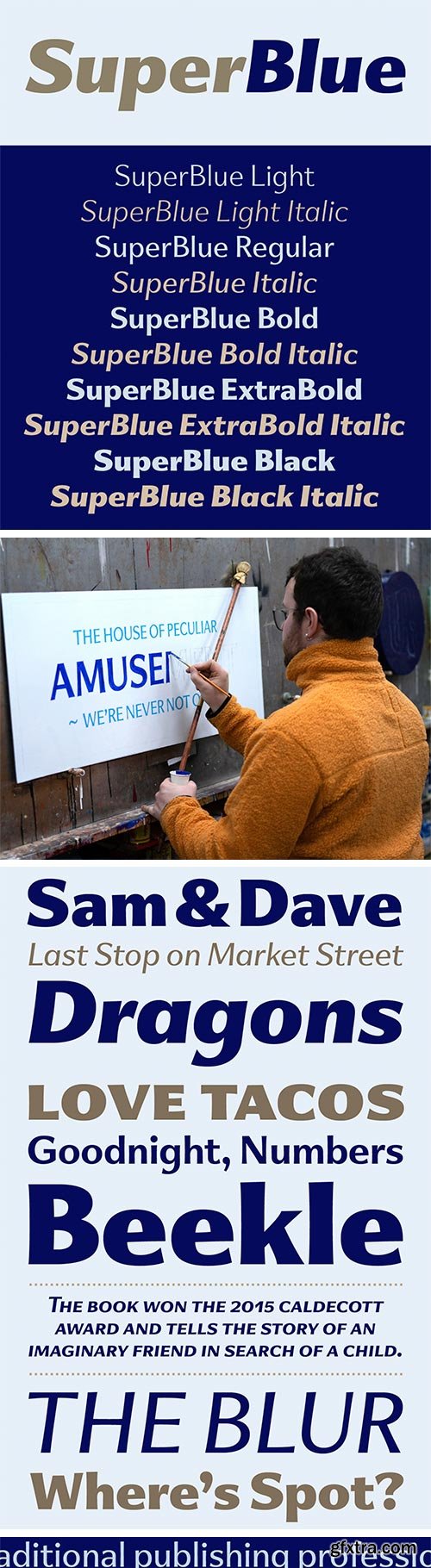 SuperBlue Font Family SuperBlue Font Family