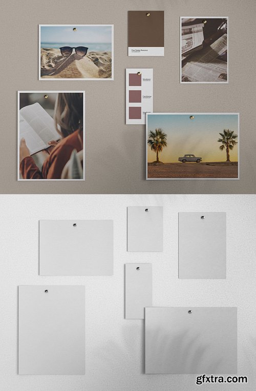 Moodboard PSD Mockup Template Moodboard PSD Mockup Template