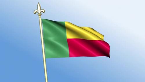 Videohive - Benin Flag - 43583539 - 43583539
