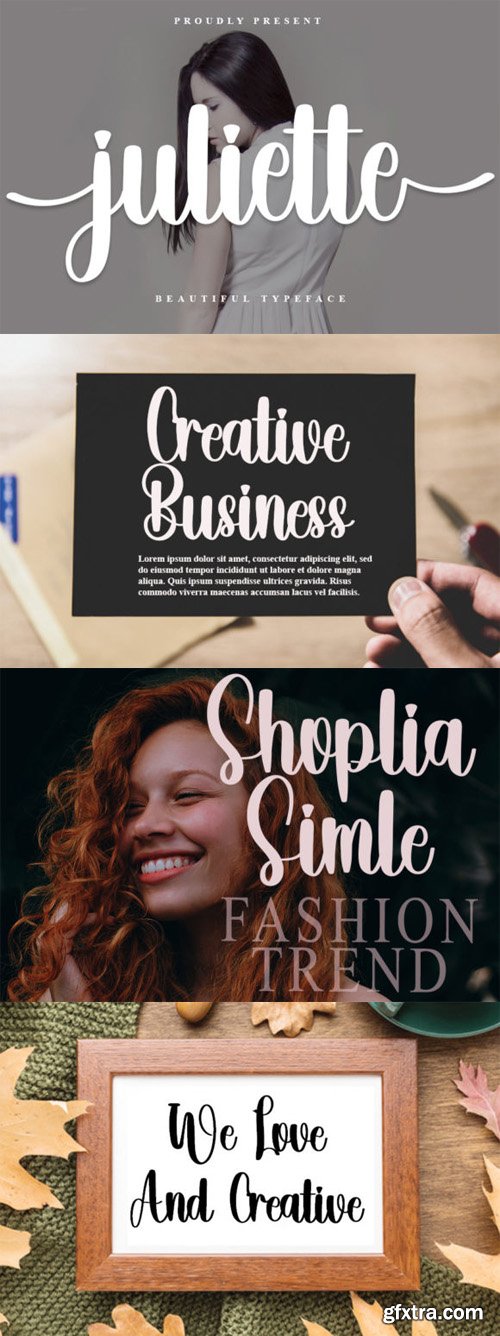 Juliette - Gorgeous Bold Handwritten Typeface Juliette - Gorgeous Bold Handwritten Typeface