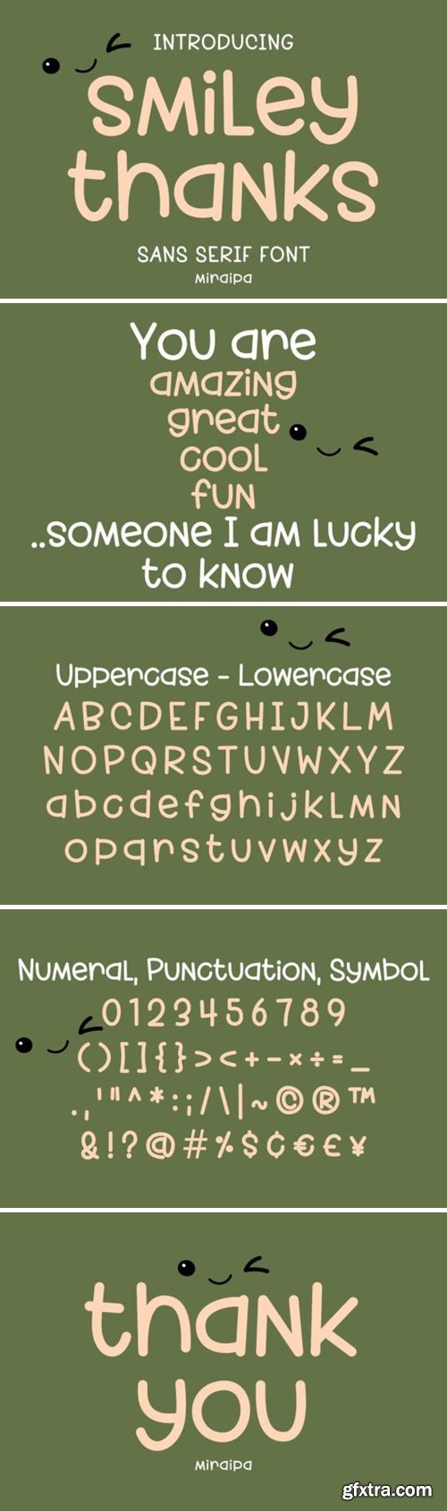 Smiley Thanks Font
