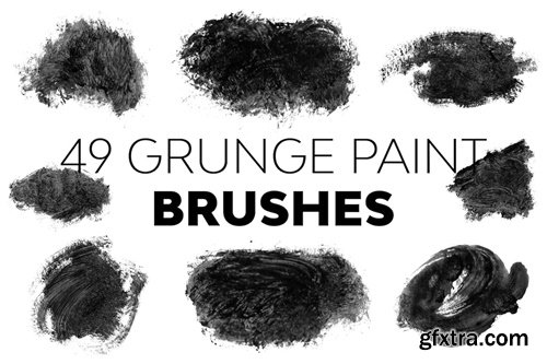 Grunge Paint Brushes 72RC9PW
