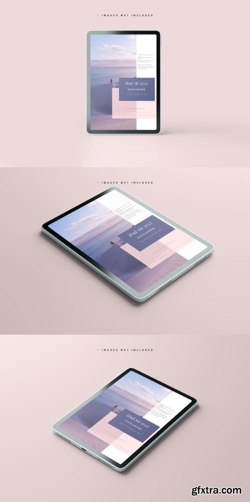 Modern tablet screen mockup » GFxtra