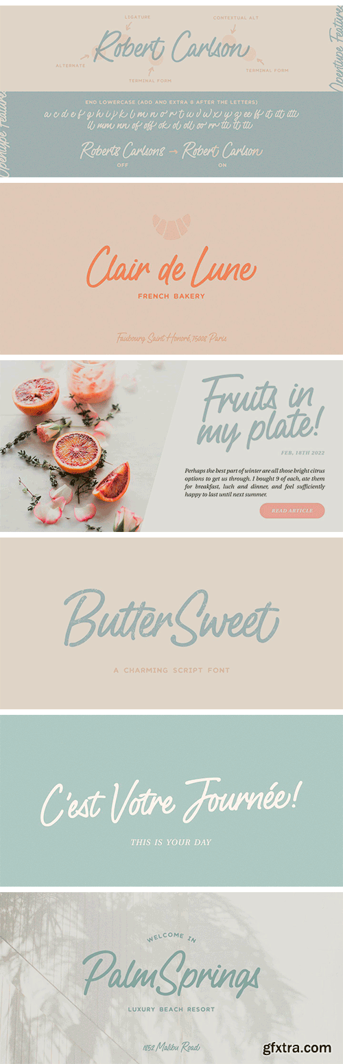 Butter Sweet Font Butter Sweet Font