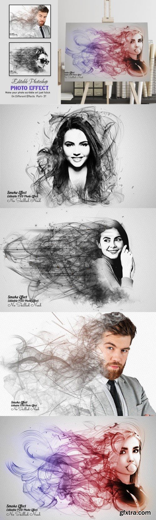 Smoke Editable Photo Effect