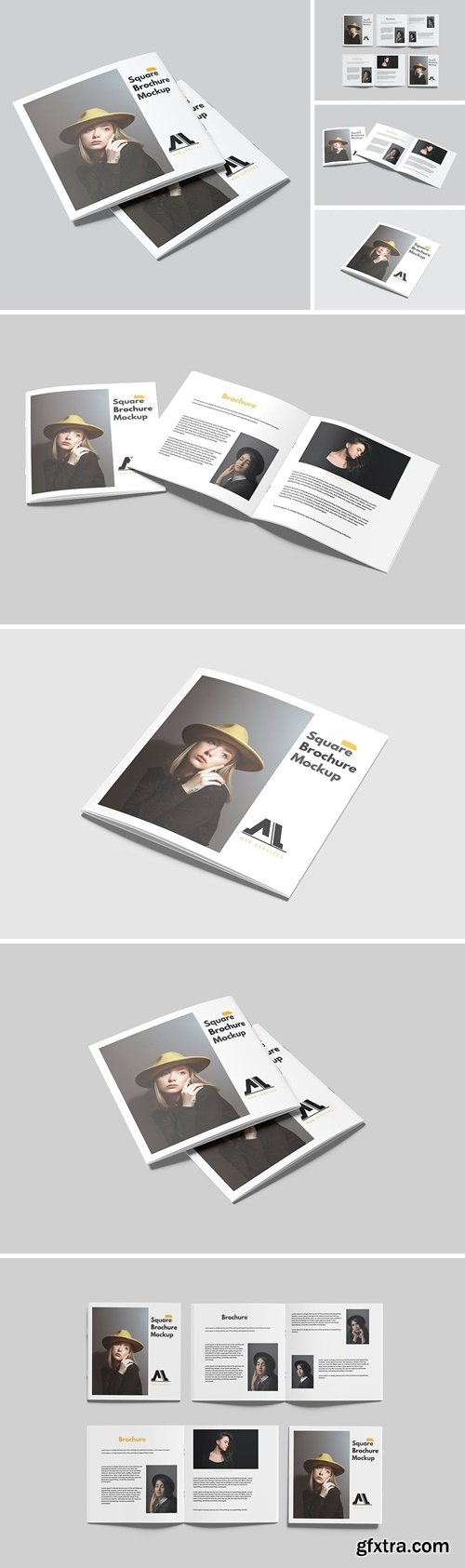 Square Brochure Mockup AA4FRMN