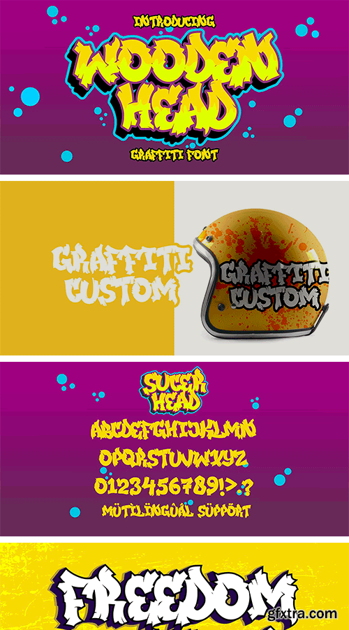 Wooden Head Font Wooden Head Font