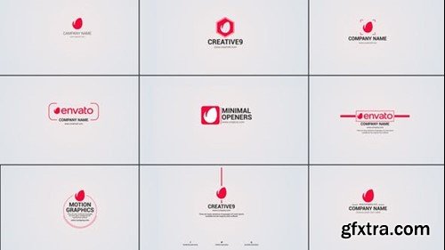 Videohive 10 Clean Logo Opener Pack 43641076
