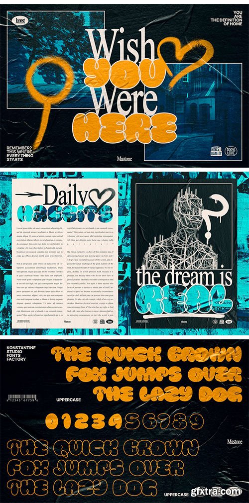 Mastone - Urban Bubble Fonts Mastone - Urban Bubble Fonts