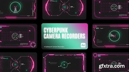 Videohive Cyberpunk HUD Camera Recorder for After Effects 43779924