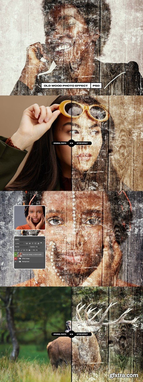 Old Wood Photo Effect