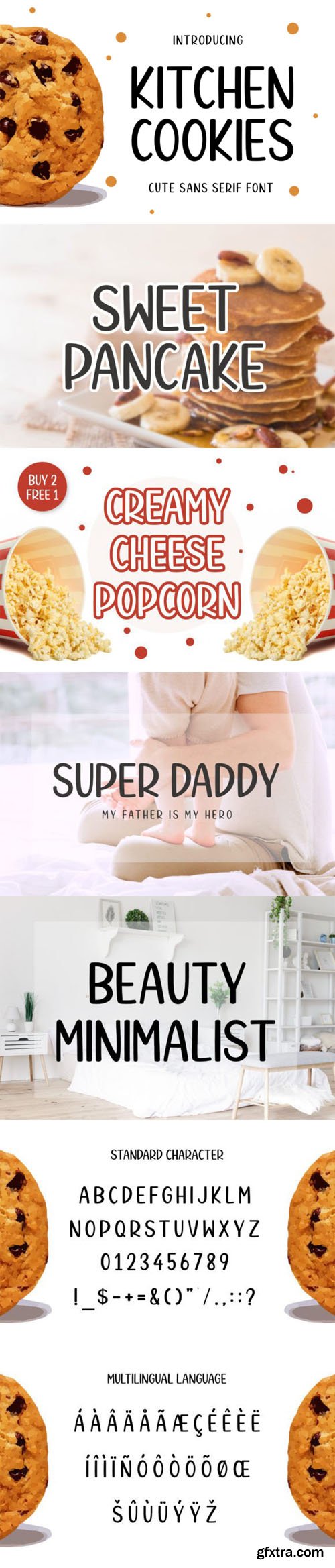 Kitchen Cookies - Cute Sans Serif Font Kitchen Cookies - Cute Sans Serif Font