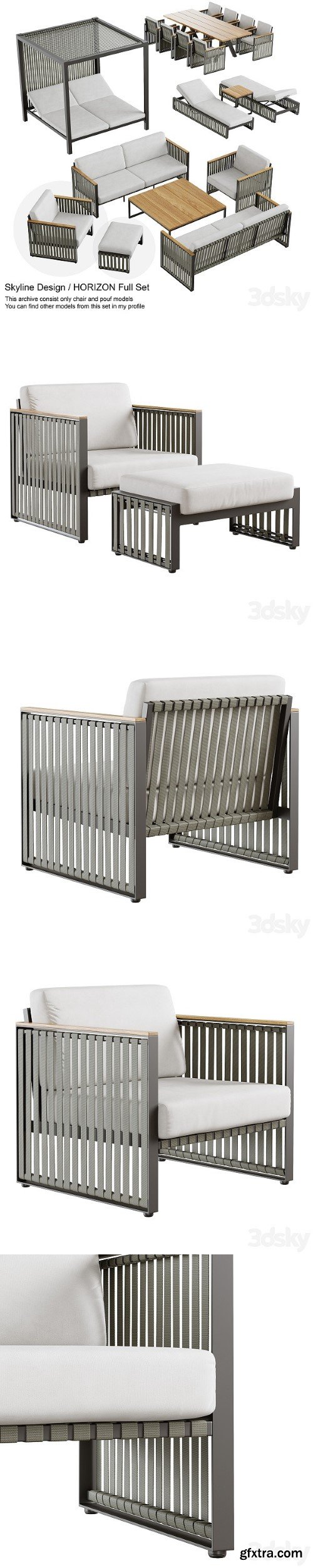 Outdoor Garden Wicker Woven Chair 