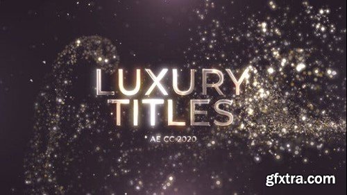 Videohive Gold Particles Titles 43755751