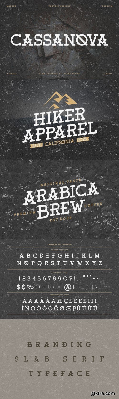 Cassanova Monoline Slab Serif