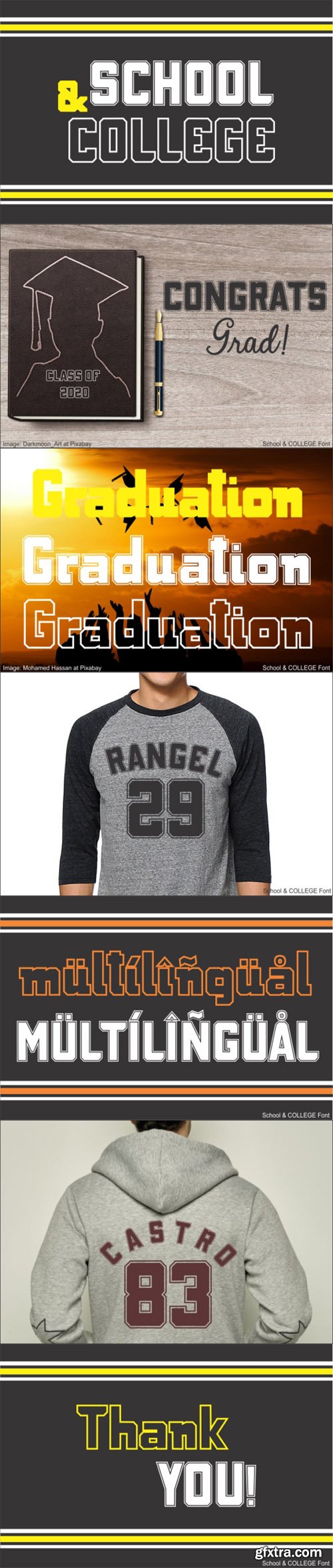 School and College - Bold Display Font School and College - Bold Display Font