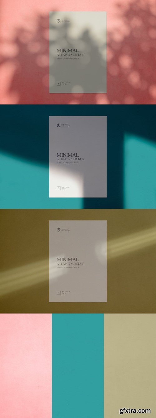 Minimal A4 Paper Mockup