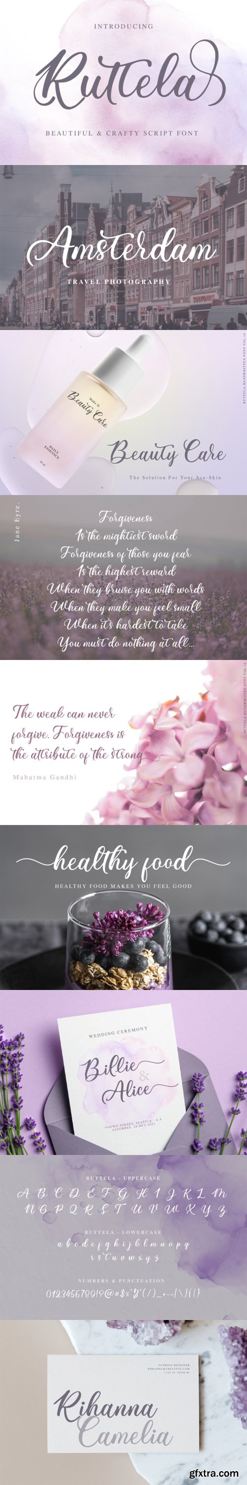 Ruttela - Beautiful and Crafty Script Font Ruttela - Beautiful and Crafty Script Font