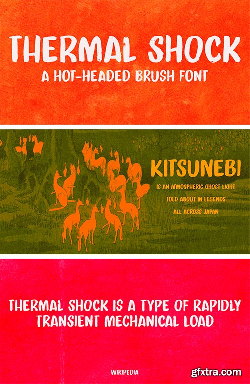 Thermal Shock Font Family Thermal Shock Font Family