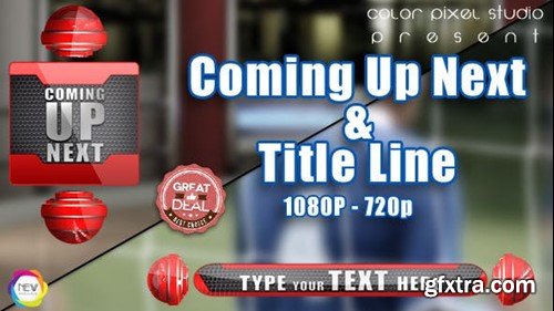 Videohive Coming Up Next & Title Line 3D Lower Trade 6653997