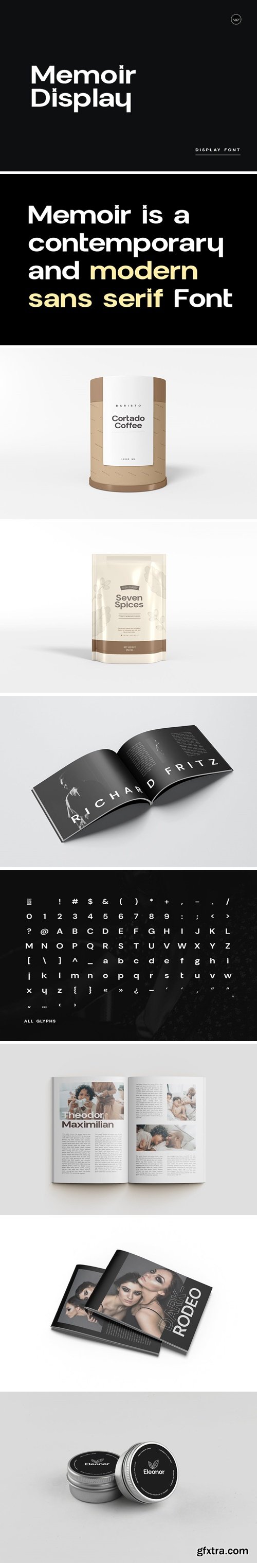 Memoir Modern Typeface AAY45WF