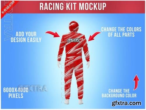 Racing Kit Mockup Back View 487878615